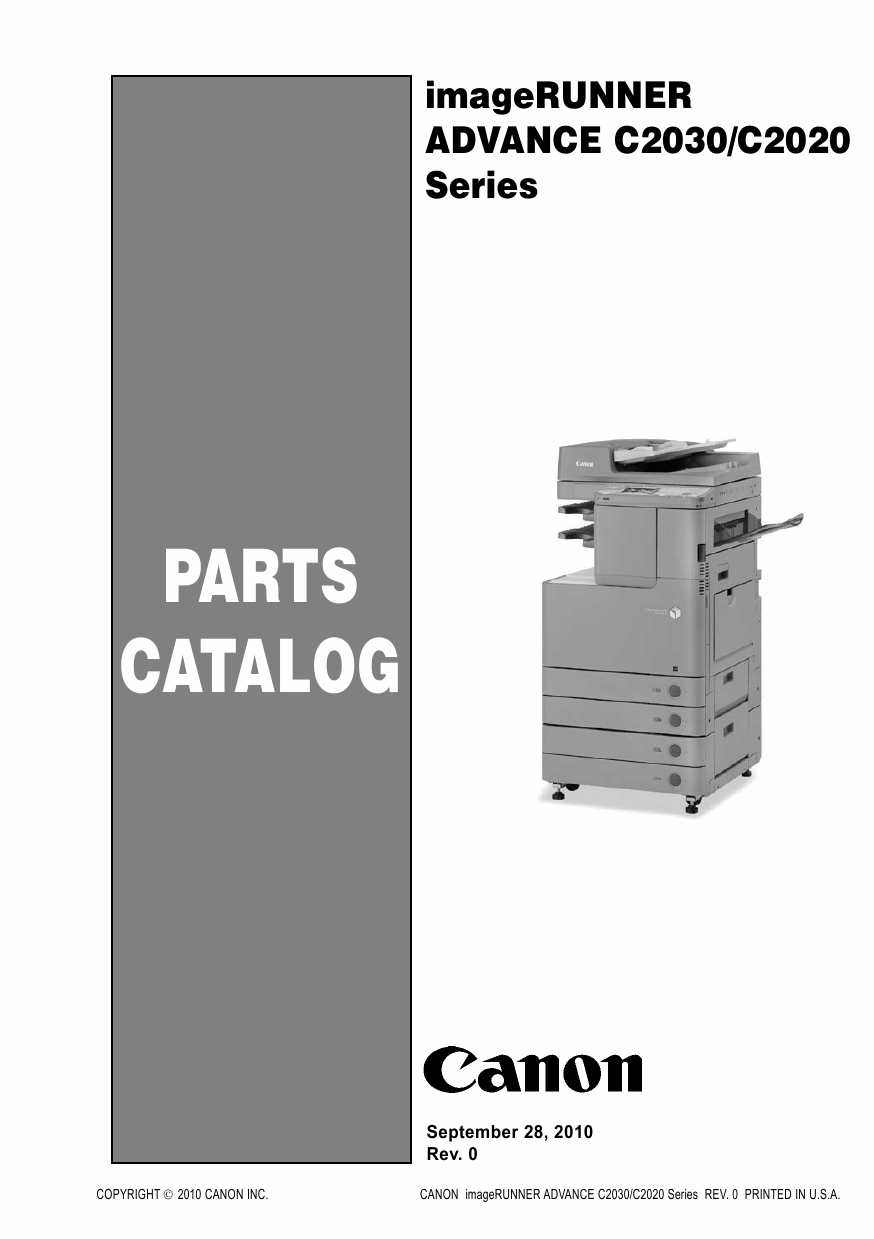 Canon imageRUNNER-ADVANCE-iR C2020 2025 2030 Parts Catalog-1